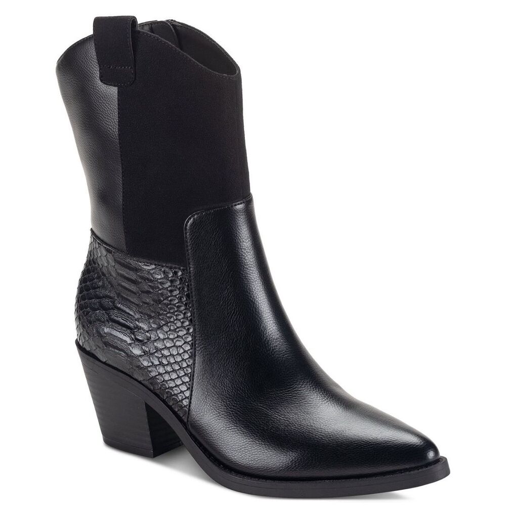 Sand & Stone Women's Biancaa Western Block Heel Booties 8